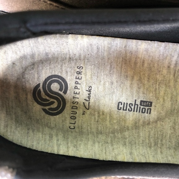 Clarks Cloudsteppers Step Rose Moon Slip-On Wedges - Picture 10 of 14